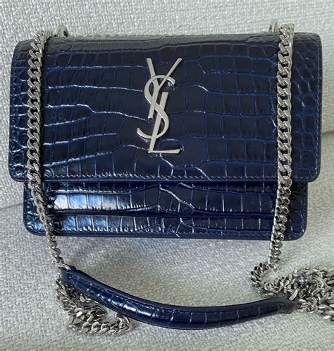 sell ysl crocodile leather sunset bag|Bags .